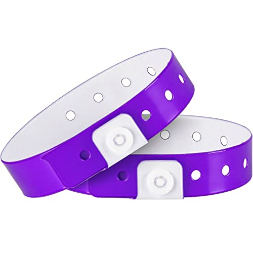 Ouchan Neon Purple Event Wristbands, 500 Pack