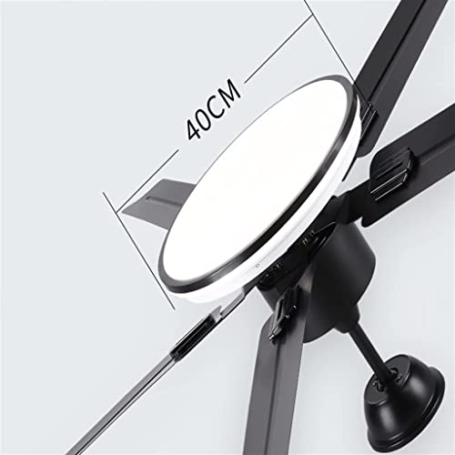Ventilateur de plafond avec éclairage LED dimmable et 6 vitesses - 4