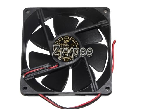 Ventilador de refrigeración de 2 cables D90SL-12 12V 90mm extractor de calor PC 3