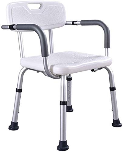 Shower Stool Bath Seats Shower Chairs for Seniors, Shower Chair for Elderly Heavy Duty with Arms and Back,Height Adjustable Shower Assist Handicap Shower Seats, The Seniors Disable -  ZHOUWENQION, ZWQ10MTY552