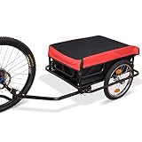 PETKABOO Foldable Bike Cargo Trailer for Hefty Loads,Bicycle Cart Wagon Trailer with 16'' Wheels,Uni