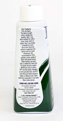 Rit Dye Liquid Dye, 8 fl oz, Dark Green, 3-Pack - Thumbnail 6