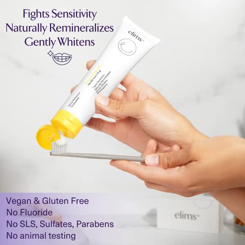 Elims Reflection Toothpaste 2 Pack - Lavender Vanilla Mint & Pineapple Orange Mint Flavor - Natural Toothpaste For Whitening & Sensitive Teeth - Nano-Hydroxyapatite & Xylitol - Fluoride Free - 2 X 4Oz #TOP1