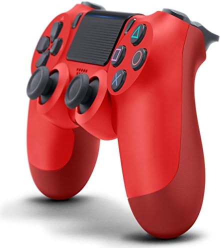 DualShock 4 Wireless Controller for PlayStation 4 - Magma Red (Renewed)