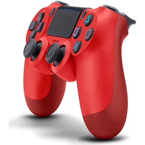 DualShock 4 Wireless Controller for PlayStation 4 - Magma Red (Renewed)