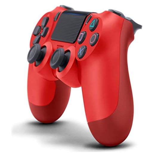DualShock 4 Wireless Controller for PlayStation 4 - Magma Red (Renewed)