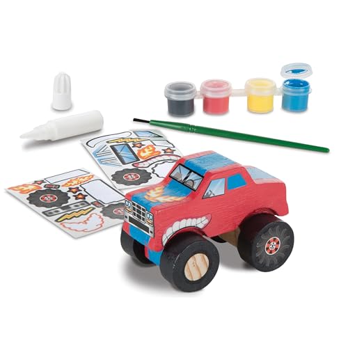 Melissa & Doug Created by Me! Monster Truck Wooden Craft Kit - Thumbnail 4