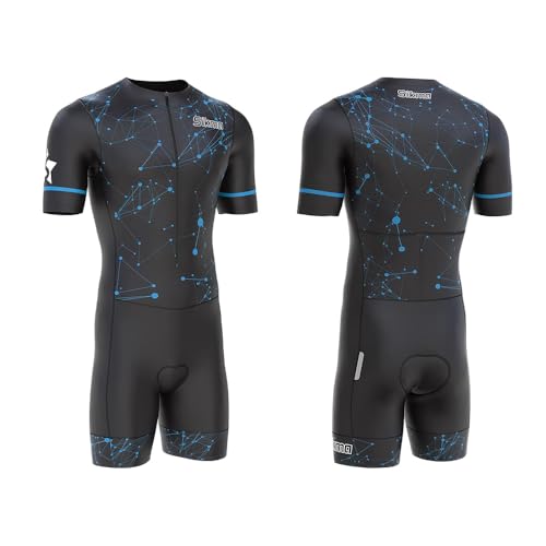 Trisuit für Herren von Sikma – Fahrrad-Skinsuit mit gelgepolstertem Einteiler