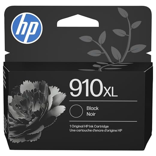 HP 910XL Black High-yield Ink Cartridge | Works with HP OfficeJet 8010, 8020 Series, HP OfficeJet Pro 8020, 8030 Series | Eligible for Instant Ink | 3YL65AN