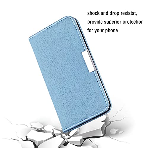 Étui portefeuille rose pour Samsung Galaxy A72 housse protection antichoc litchi - 7