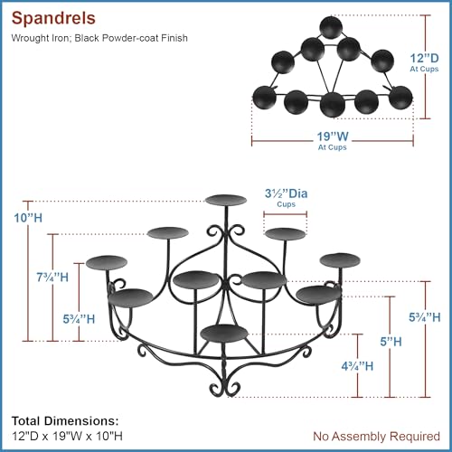 Spandrels II Hearth Candelabra by Minuteman International - Image 2