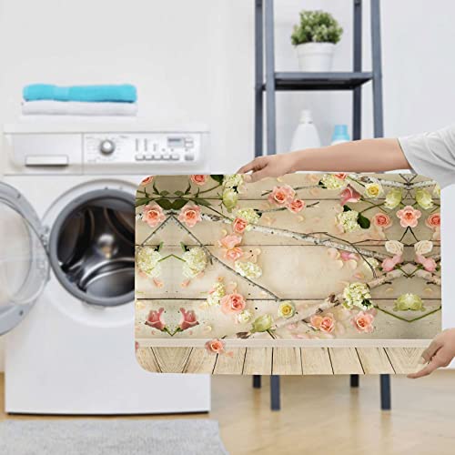 Tapis de bain douche absorbant doux lavable antidérapant imprimé floral - 7
