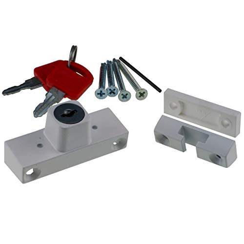 Preisvergleich Produktbild Drehsperre Kindersicherung Fenstersicherung Fensterschloss BSL Einbruchschutz, Anzahl:1 Stück;Farbe:weiß, braun, edelstahl matt