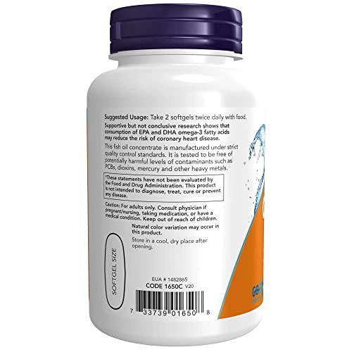 Now Omega-3 2000Mg, 100 Count (Pack Of 2) #TOP2