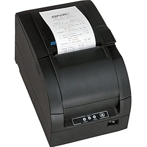 SNBC BTP-M300D Impact USB and Serial Port POS Receipt Printer Black 132084 Manual Cutter