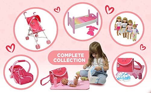 Unicorn Baby Doll Accessories - Pretend Play Kids Toys - Great For Travel (Doll Stroller) #TOP6