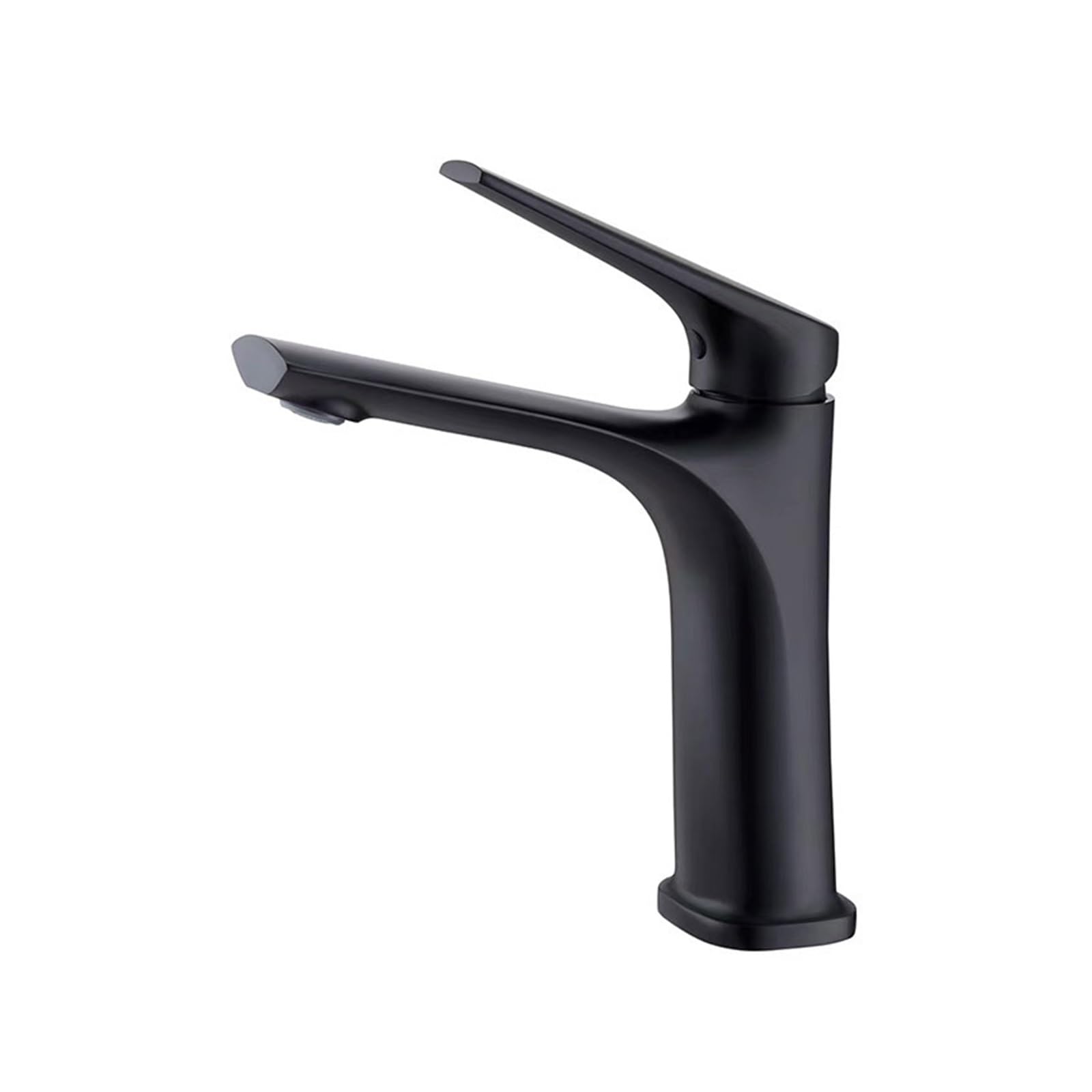 Robinet mitigeur double commande noir anti-calcaire pour lavabo de salle de bain domestique
