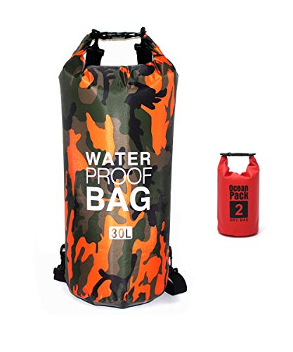 Bolsa impermeável Bycc Bynn camuflada 5L/ 10L/ 15L 20L/ 30L, saco de compressão seca que mantém o eq