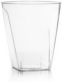 DecorLine Square Cup â€“ 2 oz. | Clear | Pack of 20