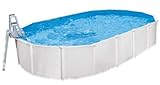 pool stahlwand Abmessung: 6,10 x 3,60m Ovalbecken - 1,22 m Tief/Hoch
