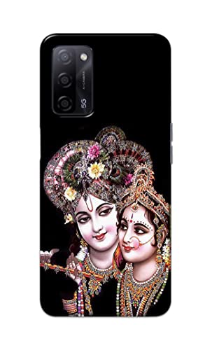 Image of PRINTFIDAA� Printed Hard Back Cover Case for Oppo A55 5G | Oppo A53s 5G | Oppo A54s Back Cover (Radha Krishna) -2808