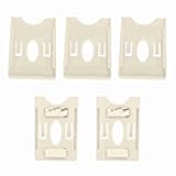 Dioche 5 Pcs IC Card Holder | Premium ABS Windshield Card Display Sleeve for Community Vehicle Management, Easy Installation, Secure Buckle Design