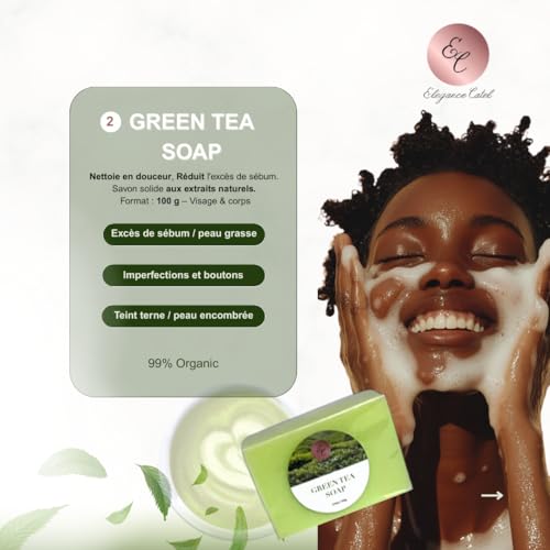 Ensemble de Soins Visage et Corps au Thé Vert Bio : Routine Complète 6 Produits - 3