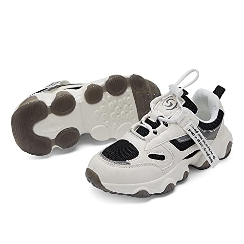 Casbeam Boys Shoes Girls Tennis Running Sneakers Hiking Shoes Kids Outdoor Fashion Sneakers Slip Resistant (Big/Little/Toddler Kids) 057 Black 32 #TOP4
