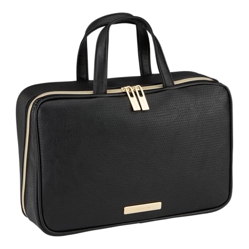 Tartan + Twine Deluxe Weekender Bag Black with Gold Accents