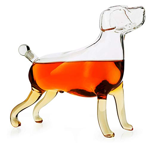 Dog Animal Wine & Whiskey Decanter The Wine Savant - Beautiful Profile of A Labrador Dog 500ml - Whiskey, Wine Scotch or Liquor Decanter by The Wine Savant - Image 4