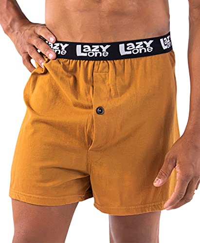 Lazy One Funny Boxers, Novelty Boxer Shorts, Humorous Underwear, Gag Gifts For Men, Cowboy, Spurs, Boots, Horse, Western (Don't Squat, Small) #TOP4