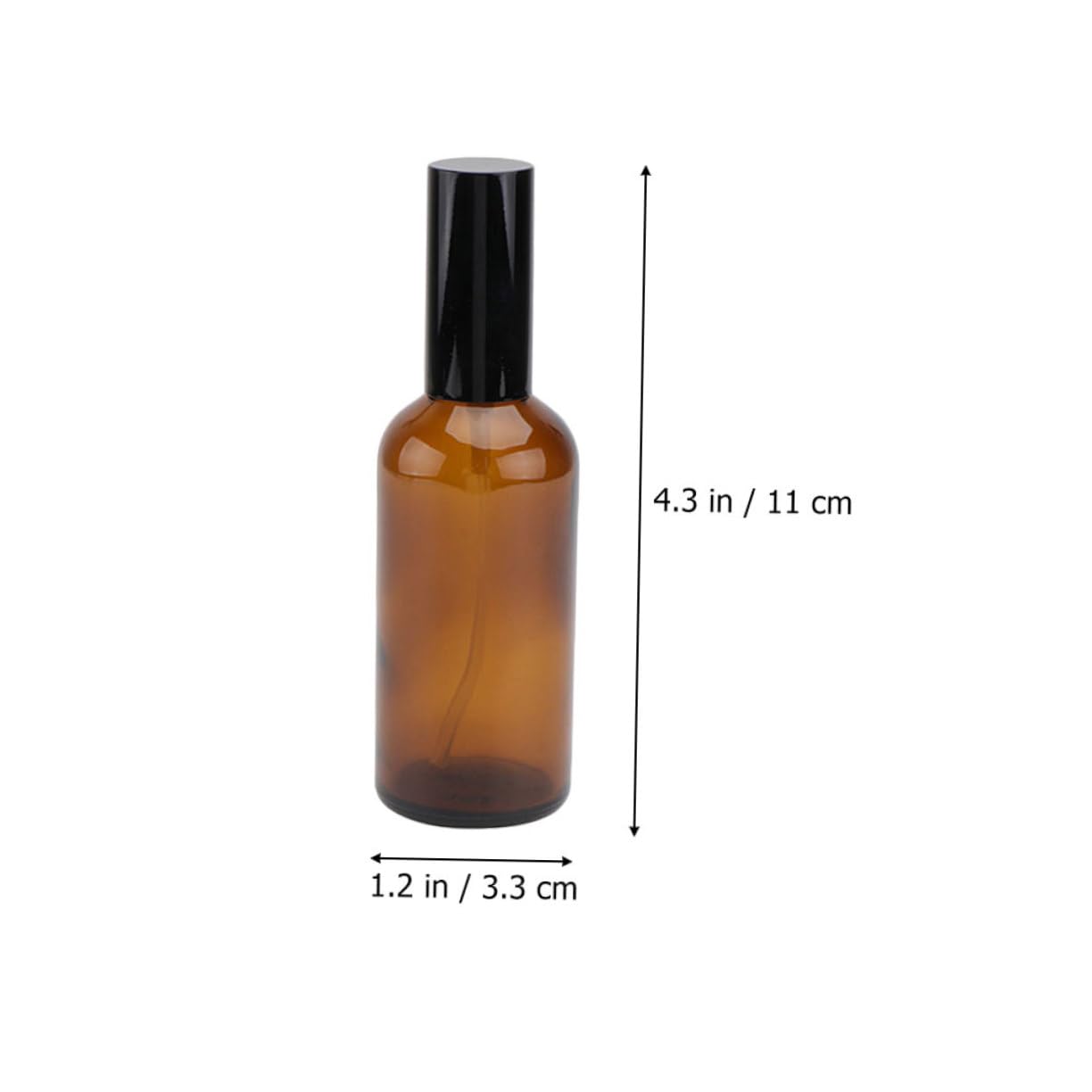 FRCOLOR Set 12 Pezzi Flaconi Spray da Viaggio in Vetro Ambrato 30ml, Design a Perdita Zero e Resistente per Olio Essenziale, per Viaggi e Uso Quotidiano