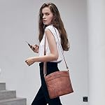 CLUCI Sacs à dos pour femmes Petit cuir Purse pour dames Sacs pour épaule