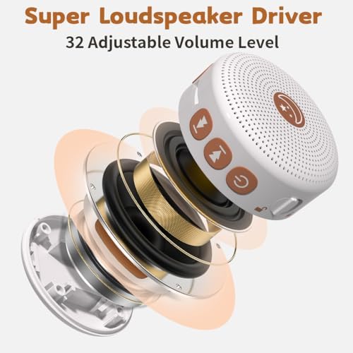 Mini Portable White Noise Machine Sound Machine with 30 Soothing Sounds for Baby Kids Adults Sleeping 32 Volume Levels Rechargeable Brown Noise Sleep Machine for Office Privacy Travel Sound Therapy — view 5