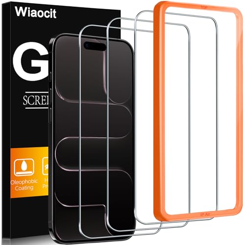 Image of Wiaocit 3 Pack Tempered Glass Screen Protector for iPhone Air, 9H Hardness, Bubble Free, Case Friendly
