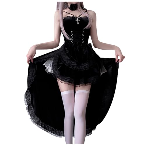 Robe gothique en dentelle Mercredi Addams costume de haute qualité