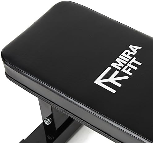 Mirafit M1 Flat Weight Bench - Strong 250kg Design with Thick Padded Cushion