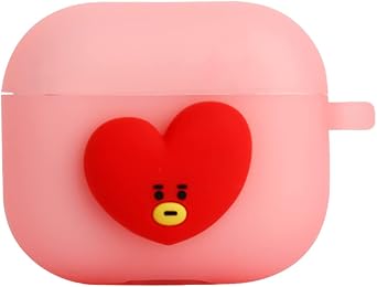 BT21 Case Compatible with Apple AirPods 3rd Generation Case, Translucent Gen Jelly Case with Compatible with AirPods 3 Case, Wireless Charging [Official Merchandise] [7FLAVORS] TATA