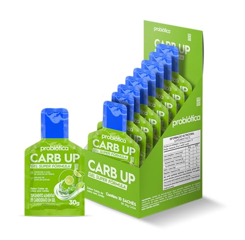 Probiotica Carb-Up Gel Super Fórmula Caldo de Cana com Limão - caixa com 10 sachês