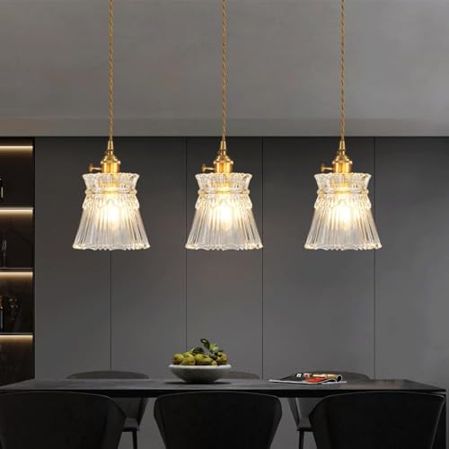 Lámpara colgante estilo industrial con casquillo E27 de cristal 3