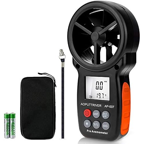 HVAC Anemometer 8-Blade CFM Air Flow Velocity Tester up to 67.1 mph