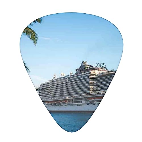 Médiator de guitare en forme de bateau de croisière avec 12 médiators tendance et durables dans une boîte pour ukulélé guitare électrique basse - Les Beatles, Paul McCartney, John Lennon, RIngo Starr, George Harrison Médiator de guitare en forme de bateau de croisière avec 12 médiators tendance et durables dans une boîte pour ukulélé guitare électrique basse