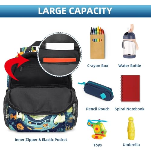Sac à dos pour enfant multicolore avec motif de plongée fun - 5