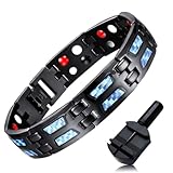 Titanium Power Magnetic Bracelet, Magnetotherapy Fit Plus Bracelet, Carbon Blue Titanium Magnetic Therapy Bracelet, Titanium Power Magnetic Bracelet Lose Weight