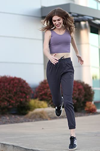 G4Free Golf Pants For Women Stretch Tapered Joggers Comfy Travel Pants With 4 Pockets For Casual Lounge Workout (Black, M) #TOP3