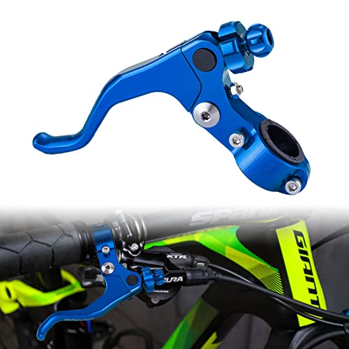 Pro Caken 7/8‘’ 22Mm Universal Motorcycle Cnc Short Stunt Clutch Lever Aluminum Alloy Clutch Handlebar Compatible With Most Motorcycles Dirt Bike-Blue thumb #4