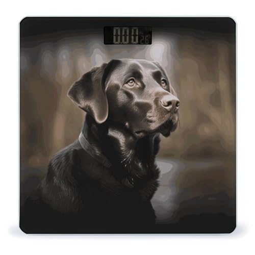 Báscula Digital Labrador Retriever de Vidrio Templado miniatura 1