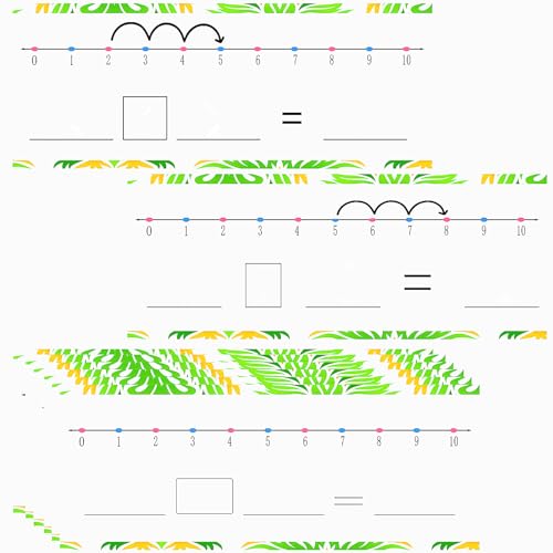 Number Line Lot de 10 tableaux effaçables à sec, cartes mathématiques de comptage de 0 à 10, 12,7 x 20,1 cm, blanc, pour enfants, étudiants, fournitures pour enseignants, rentrée scolaire