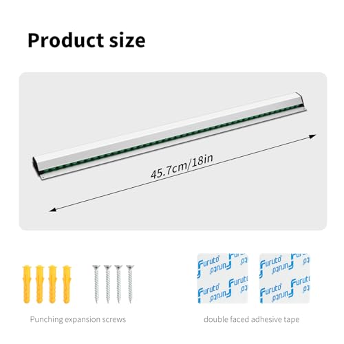 4 Pack 18 Inch Aluminum Ticket Holder for Restaurant, Slide Check Rack for Kitchen Orders, Cafe Bills, and Bar Tabs by Cjgyz - Used condition - Image 8
