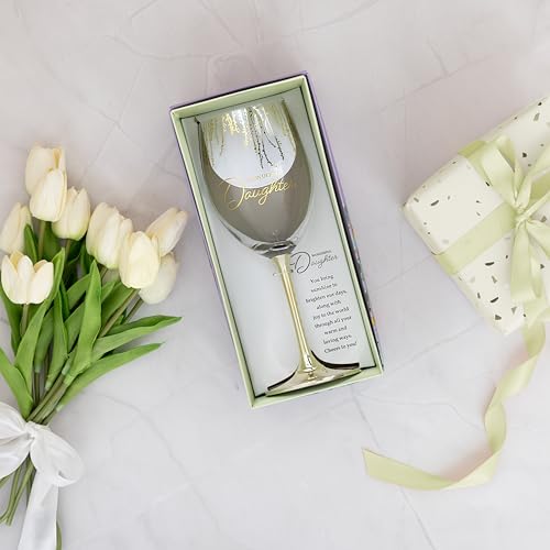Pavilion Gift Company - Wonderful Daughter - 19 oz Stemmed Wine Glass Stepdaughter Daughter-In-Law Present From Mom Dad Parents by Pavilion Gift Company - Used condition - Image 4